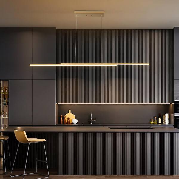 Rennnsan Sam 2-Light Brushed Gold Dimmable LED Linear Kitchen