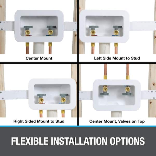 Oatey - 3-1/2 in. Center Drain Washing Machine Outlet Box