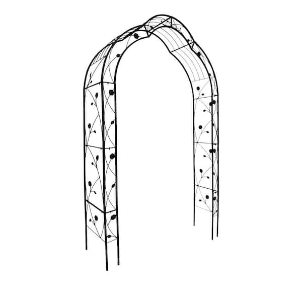 Unbranded 98.4 in. x 59 in. Galvanized Metal Garden Arbor