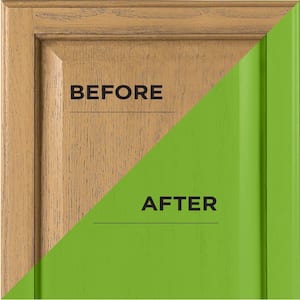 1 qt. Satin Apple Green Interior Cabinet Paint Kit