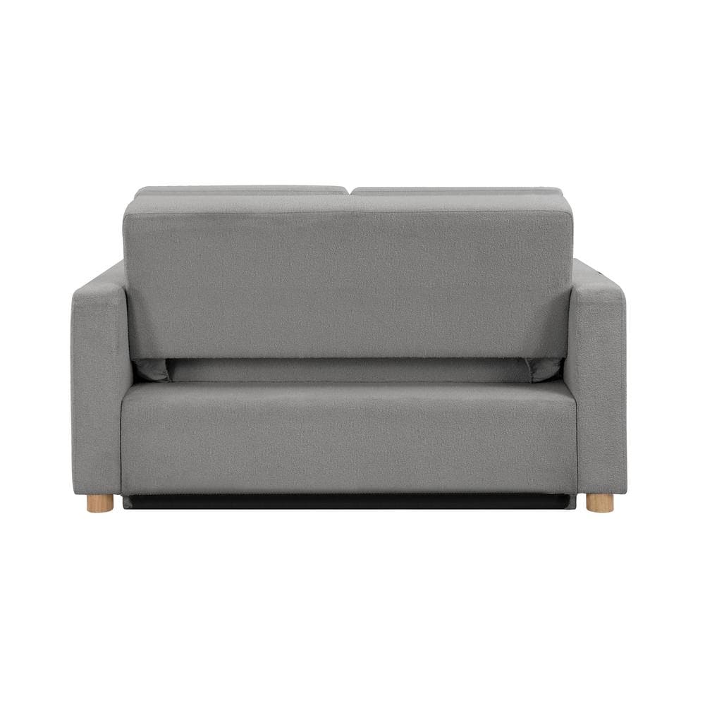 Gray Fabric Lawson Sleeper Sofa with Removable Cushions