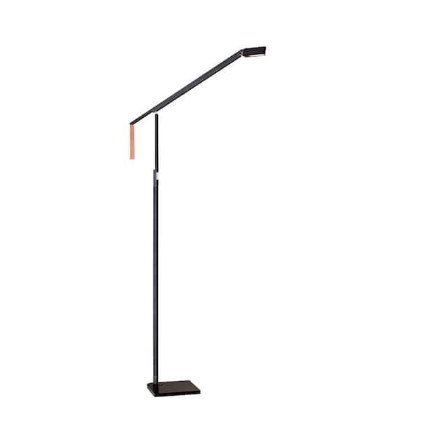 Adesso ADS360 Lazzaro 54 in. Integrated LED Black Floor Lamp