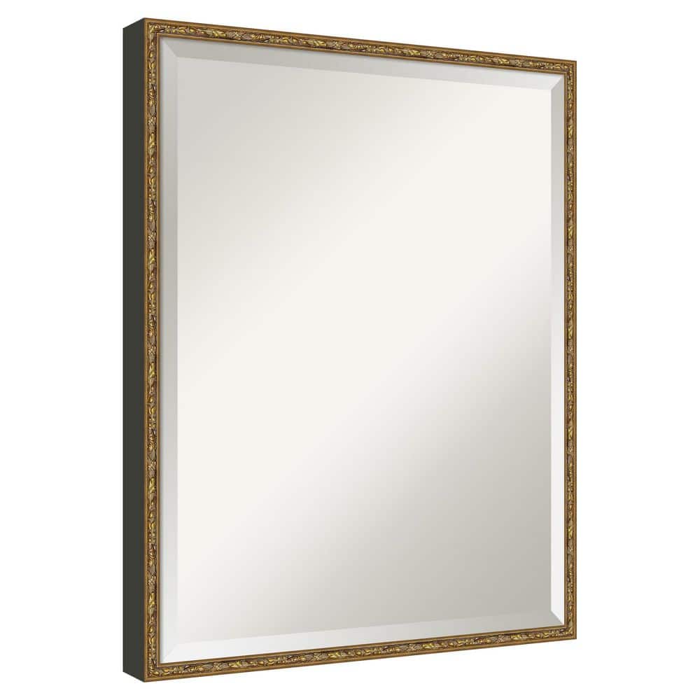 Belvedere Bronze 23.25 in. x 29.25 in. Beveled Traditional Rectangle Wood Framed Wall Mirror price history on PriceWatchPro