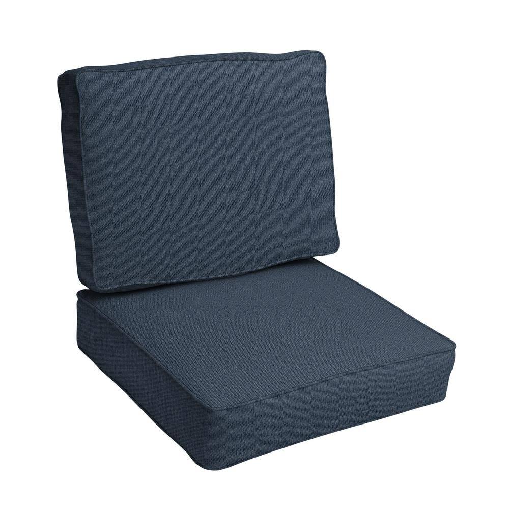 27 x 23 x 5 (2-Piece) Deep Seating Outdoor Dining Chair Cushion in Sunbrella Revive Indigo price history on PriceWatchPro