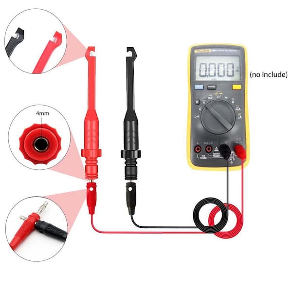Electronic Wire Piercing Probe Clips - 2 Pack Back Probe Pins For Automotive Circuit Testing