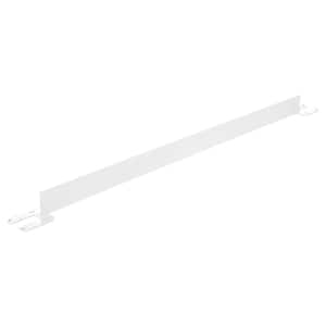 5 ft. L White Steel Toe Board For Pipe Safety Railing
