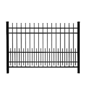 3/4 in. x 2 ft. x 6 ft. Black Aluminum Fence Puppy Guard Add-On Panel