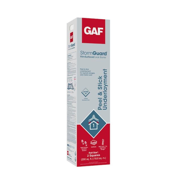 GAF StormGuard 36 in. x 66.8 ft., 200 sq. ft. Film-Surfaced Peel and Stick Roof Leak Barrier Roll