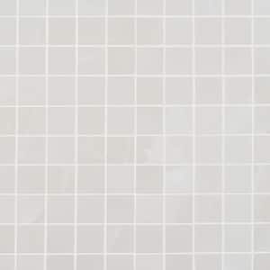Saroshi Onyx Bianco 11.81 in. x 11.81 in. Matte Porcelain Floor and Wall Mosaic Tile (0.96 sq. ft./Each)