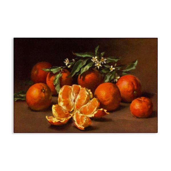 Stupell Industries Peeled Oranges Still Life by Tina Higgins Designs, Inc. Unframed Food Graphic Art Print 16 in. x 24 in.