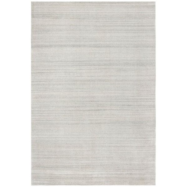 Mirage 9 ft. x 12 ft. Ivory/Gray Distressed Solid Color Area Rug