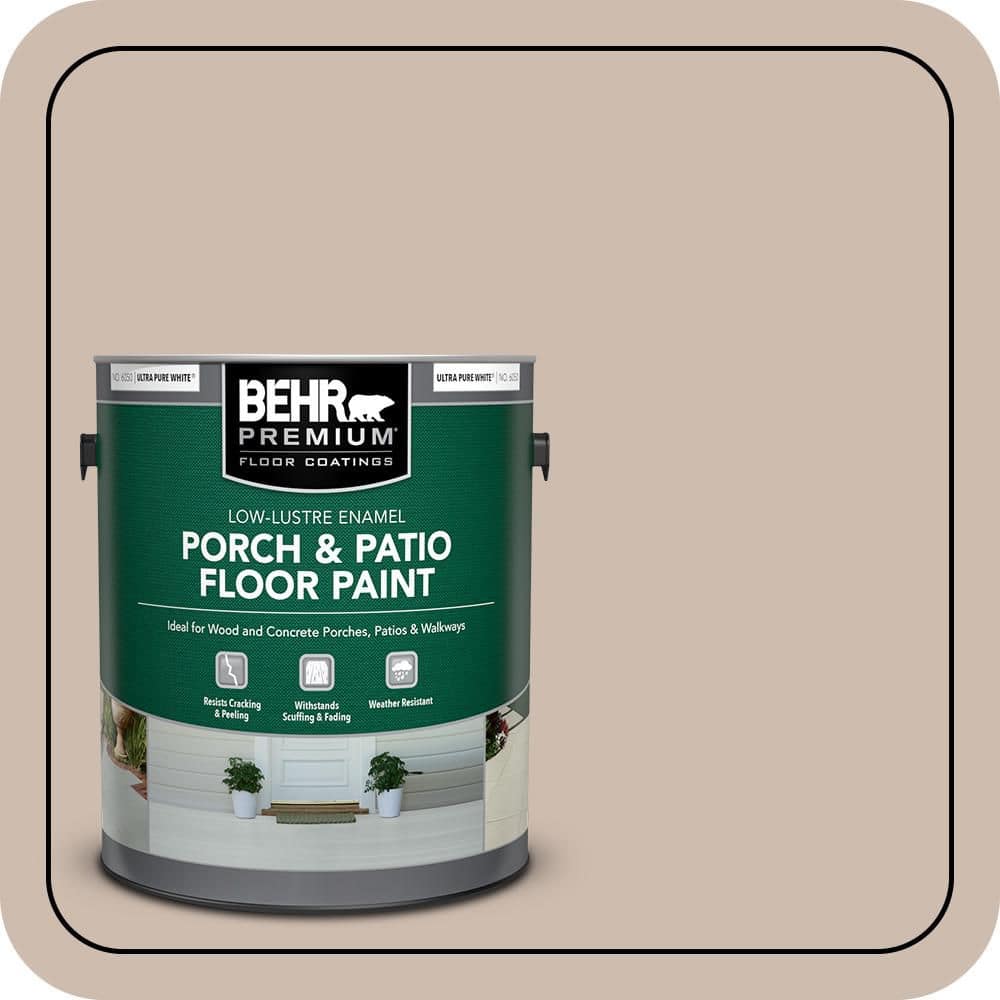 1 gal. #N190-3 Windrift Beige Low-Lustre Enamel Interior/Exterior Porch and Patio Floor Paint price history on PriceWatchPro