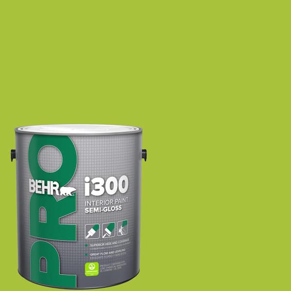 BEHR PRO 1 gal. #S-G-410 Green Crush Semi-Gloss Interior Paint