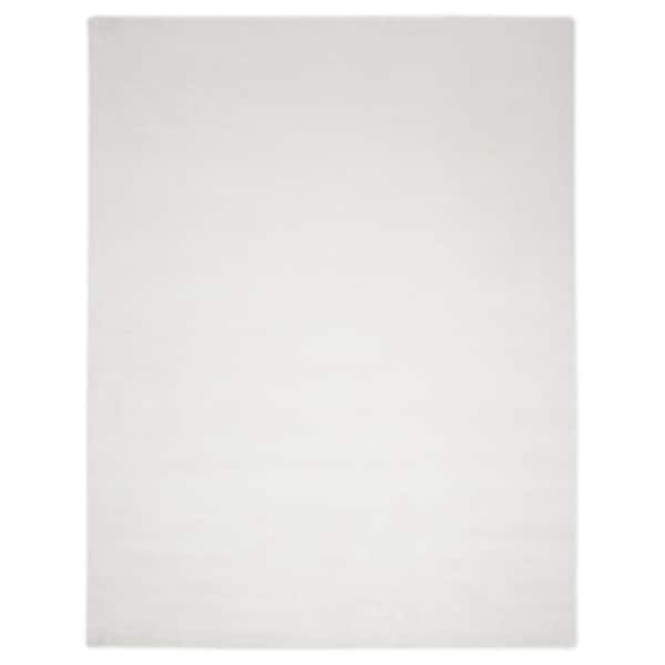 Harbor Solid Solid Ivory 2 ft. x 10 ft. Hand Loomed Runner Area Rug