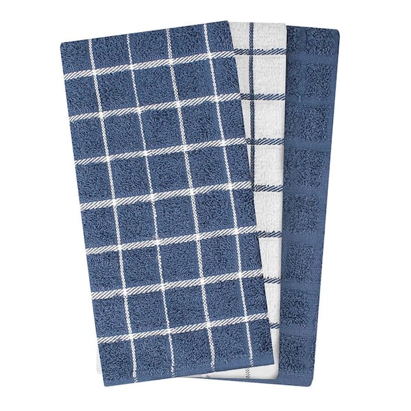 RITZ Terry Plaid Cotton Kitchen Towel and Dish Cloth Paprika Set of 3-Towels  and 3-Dish Cloths 95583A - The Home Depot
