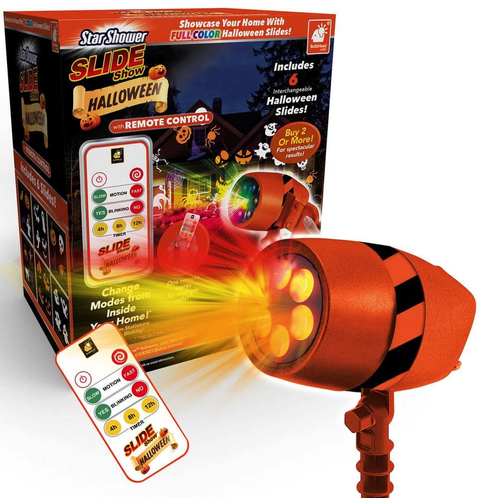 Star Shower Slide Show Halloween LED Projector, AS-SEEN-ON-TV, Hassle ...