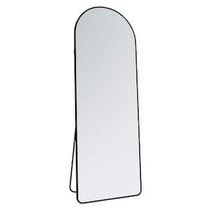 Anky Black 23 in. W x 65 in. H Rectangle Aluminum Framed Full Length Mirror