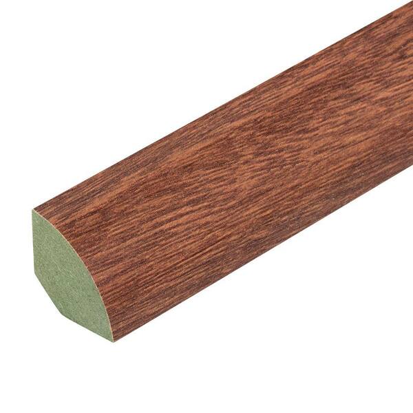 Unbranded Rio Brazilian Walnut 3/4 in. Thick x 3/4 in. Wide x 94 in. Length Laminate Quarter Round Molding
