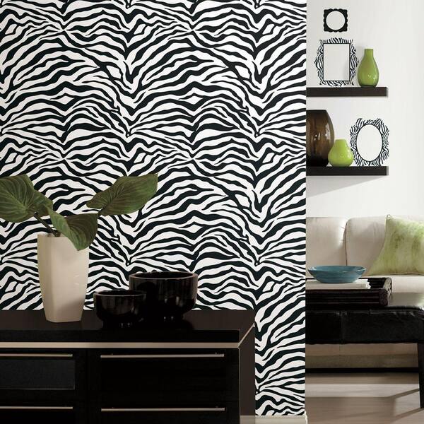 York Wallcoverings Wall In A Box Zebra uated Wallpaper