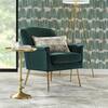 StyleWell Blairmore Verdite Green Velvet Upholstered Accent Chair 280
