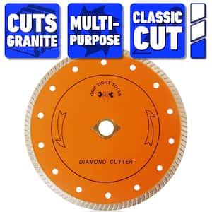 7 in. Classic Turbo Cut Diamond Blade for Cutting Granite, Marble, Concrete, Stone, Brick and Masonry (10-Pack)
