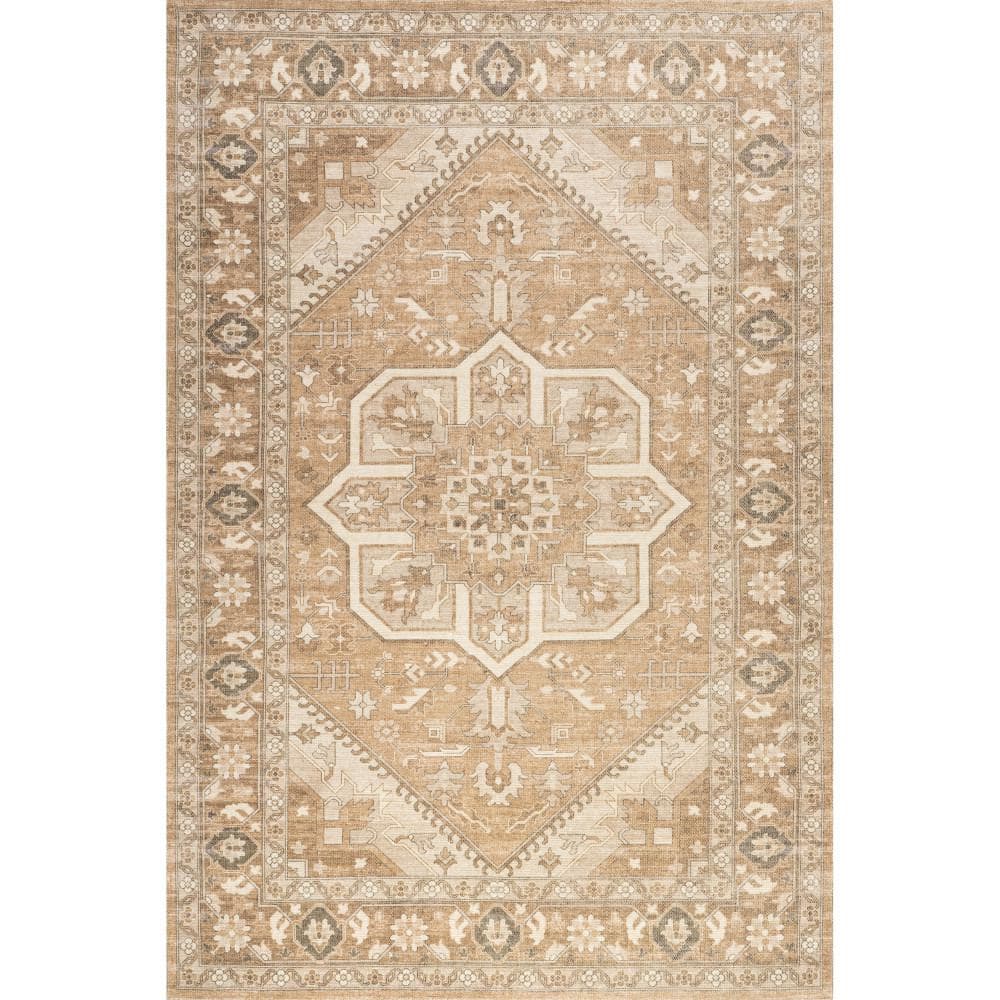 Evermore Medallion Wool and Cotton Brown 9 ft. x 12 ft. Indoor/Outdoor Patio Rug price history on PriceWatchPro