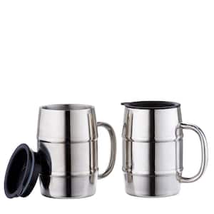 16 oz. KeepKool Stainless Steel Mugs with Lids (Set of 2)