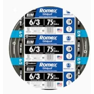 75 ft. 6/3 Stranded Romex SIMpull CU NM-B W/G Wire