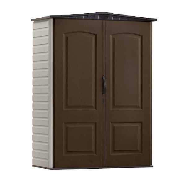 Rubbermaid 2 ft. 4 in. x 4 ft. 8 in. Small Vertical Resin Storage Shed