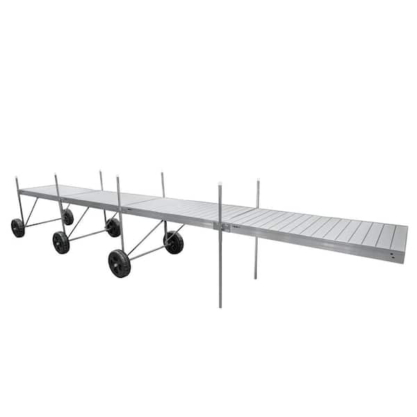32 ft. Roll-In-Dock Straight System with Aluminum Frame and Aluminum Decking