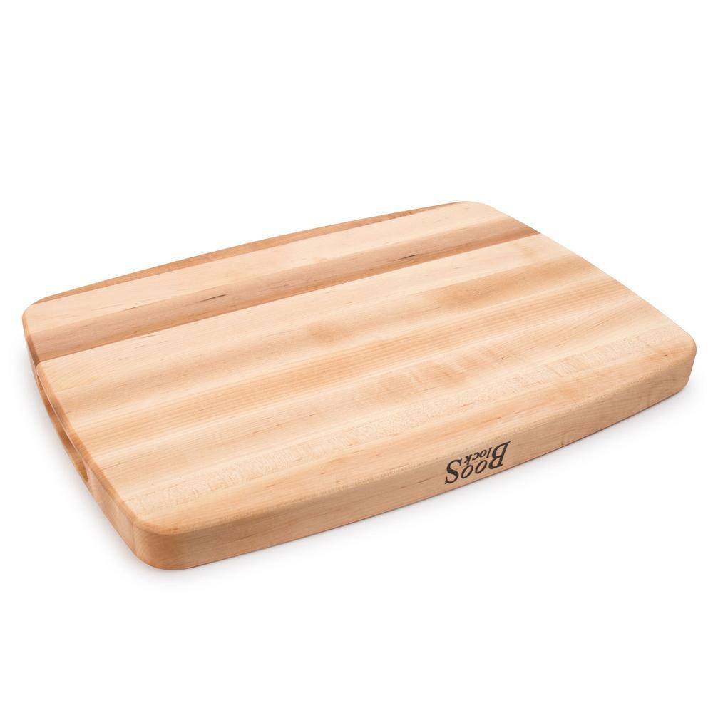 John Boos Reversible Maple Wood Cutting Board with Juice Groove