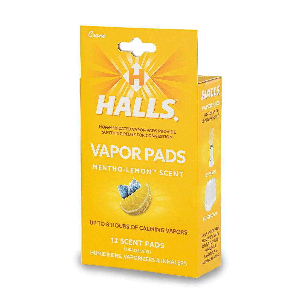 Crane Crane x HALLS MenthoLemon Scented Vapor Pads for Humidifier HS
