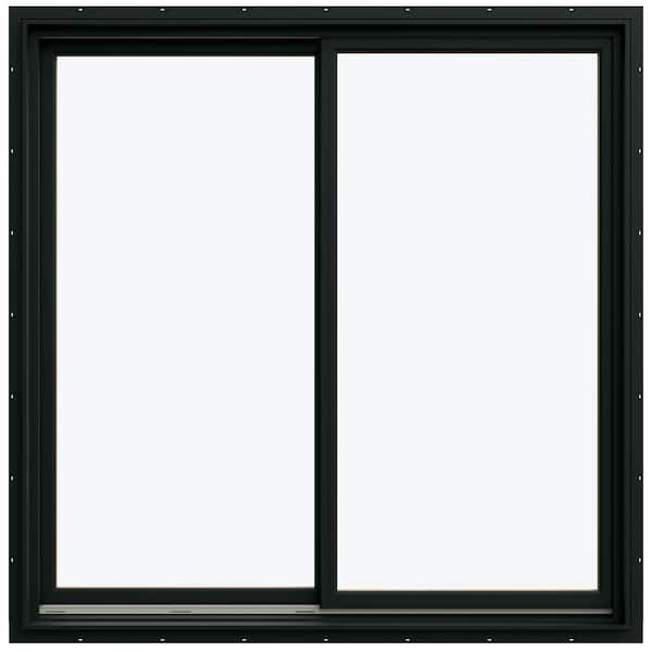 59.3125 in. x 59.5625 in. W-5500 Left-Hand Sliding Wood Clad Window