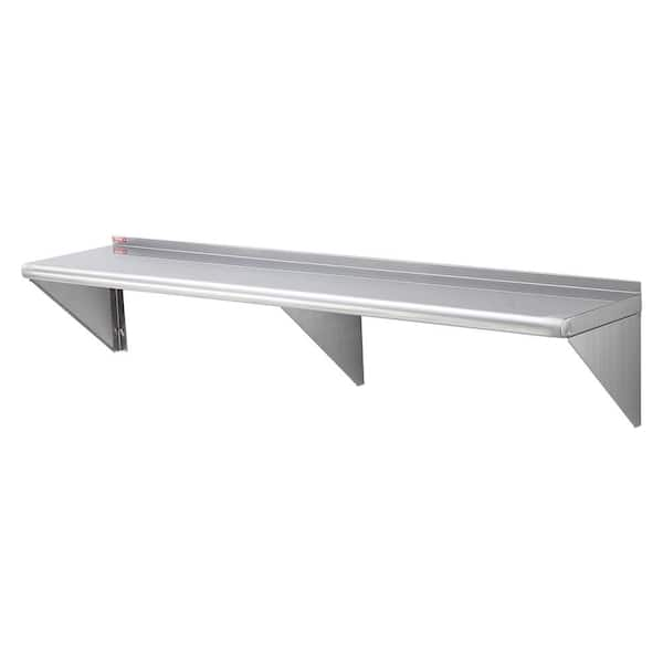 Floating Stainless Steel Shelf