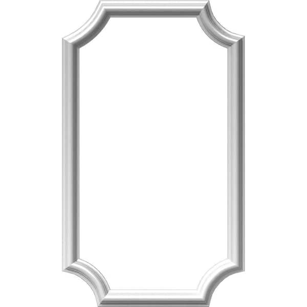 Ekena Millwork 16 in. W x 28 in. H x 1/2 in. P Ashford Molded Scalloped Wainscot Wall Panel