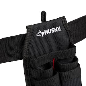 2 in. Quick Release Work Tool Belt with 5.5 in. 4-Barrel Tool Belt Pouch