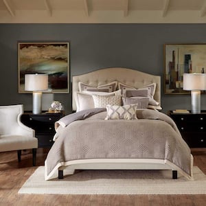 Shades of Grey Polyester Queen Comforter Set