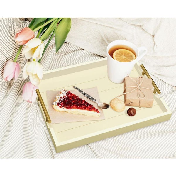 Off White Series Cream Family Rectangle Wood 12 in. Decorative