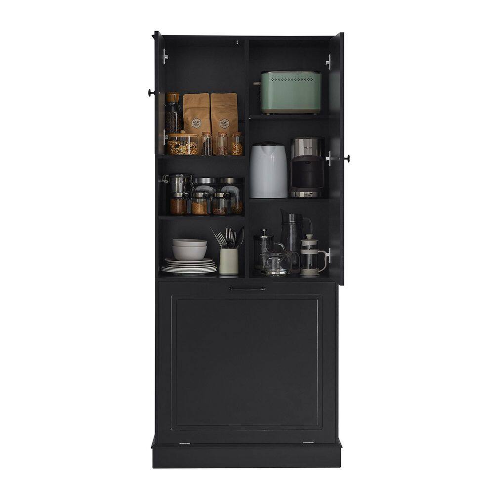 29.90 in. W x 14.20 in. D x 67.70 in. H Black Linen Cabinet price history on PriceWatchPro