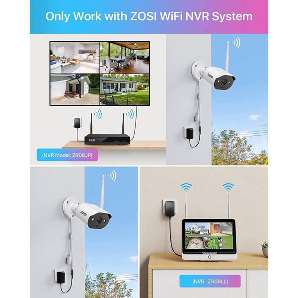 ZOSI ZG3023A 3MP Add-on Wireless Home Security Camera, Only Work