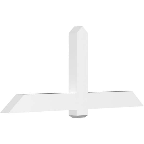Ekena Millwork Eugene 72 in. W x 30 in. H x 4 in. D Signature Polyurethane Bracket