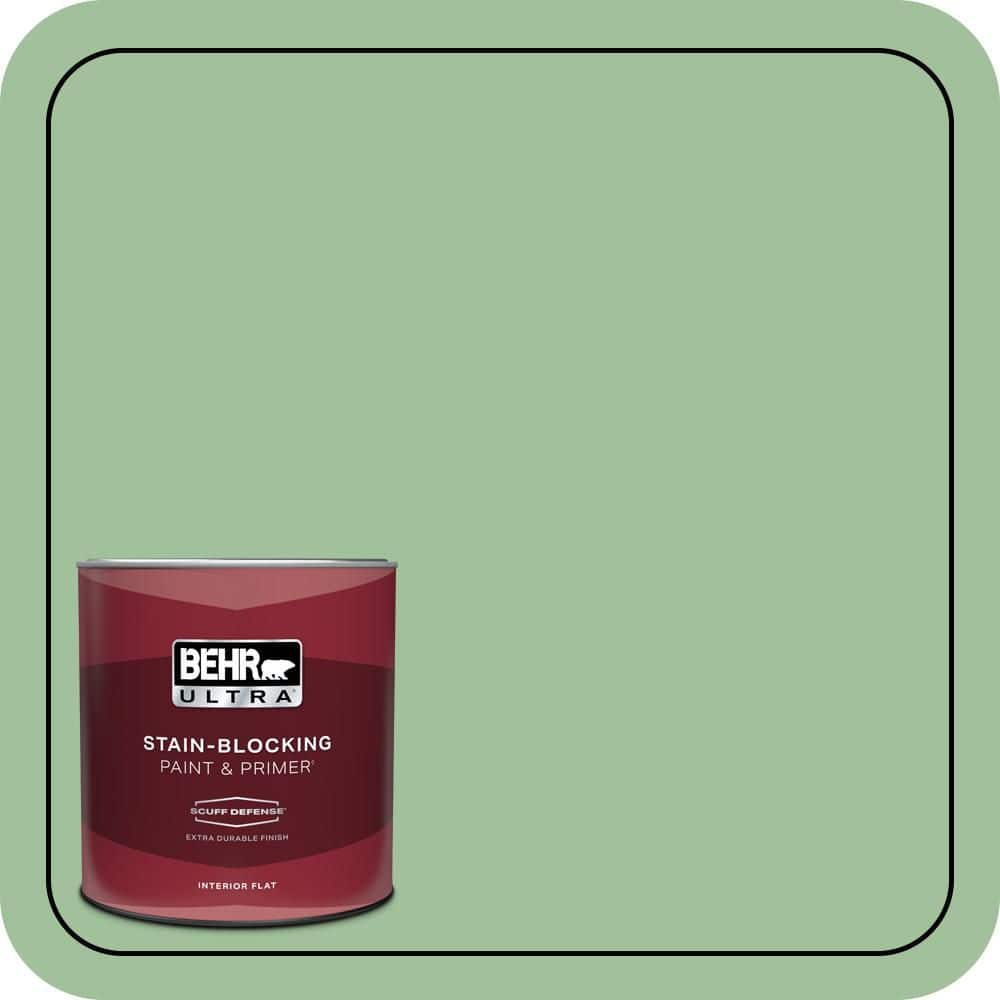1 qt. #BIC-25 Spring Sprig Extra Durable Flat Interior Paint & Primer price history on PriceWatchPro