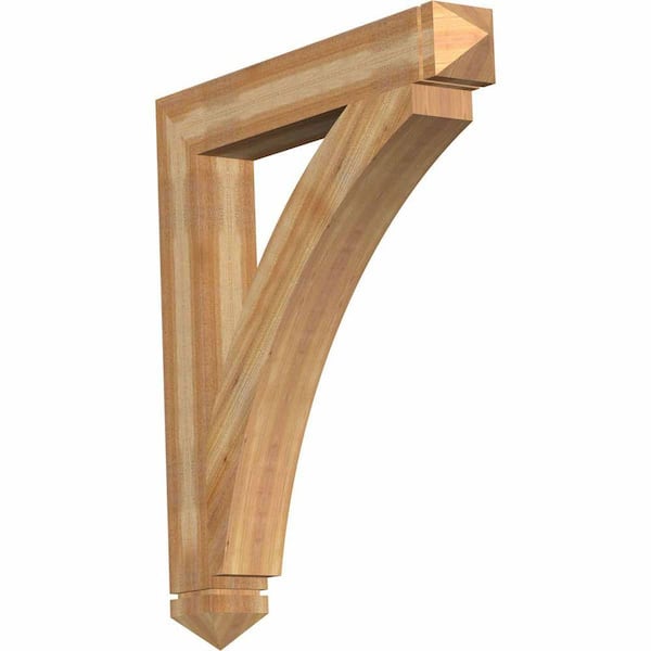 Ekena Millwork 6 in. x 48 in. x 42 in. Western Red Cedar Thorton Arts and Crafts Rough Sawn