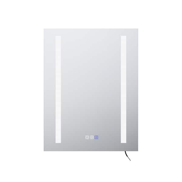 Hans 20 in. W x 26 in. H Rectangular Aluminum Medicine Cabinet with Mirror