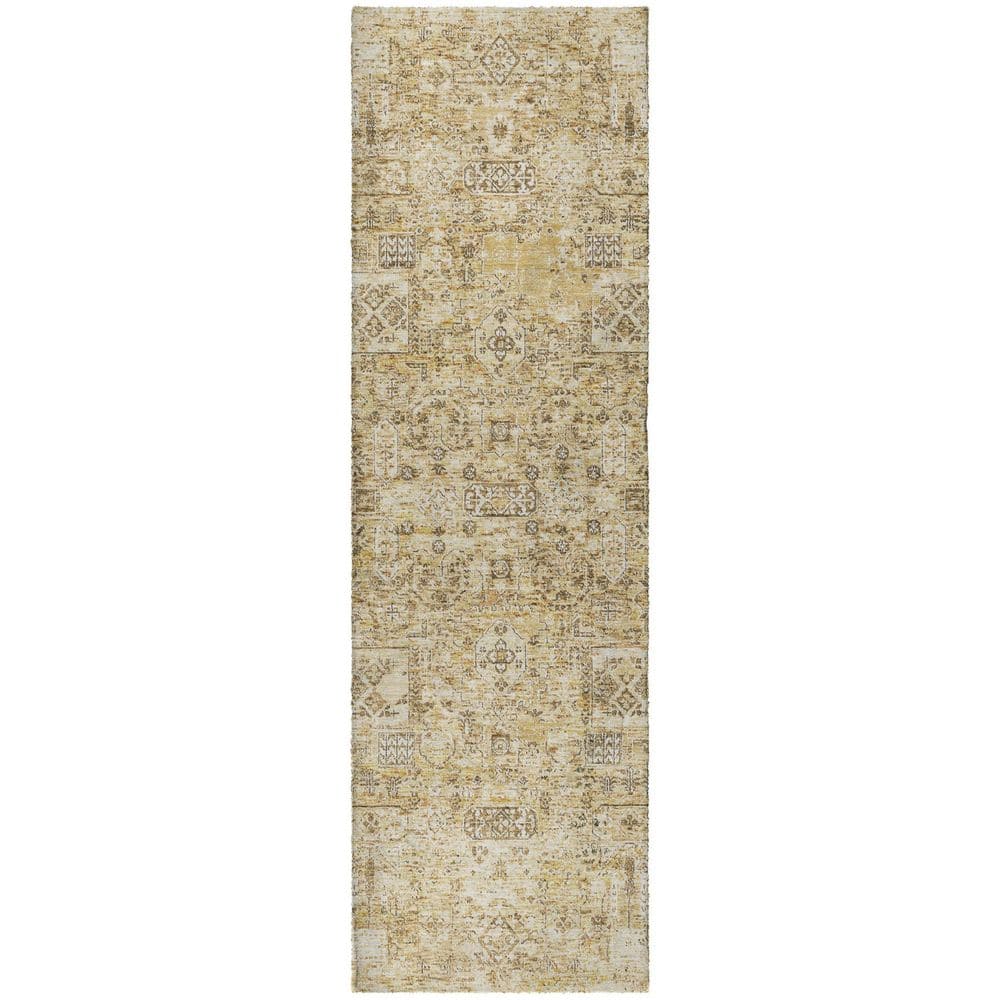 Dream Shag Premium Machine Washable Abstract ADS611 Wheat 2 ft. x 7 ft. Runner Rug price history on PriceWatchPro