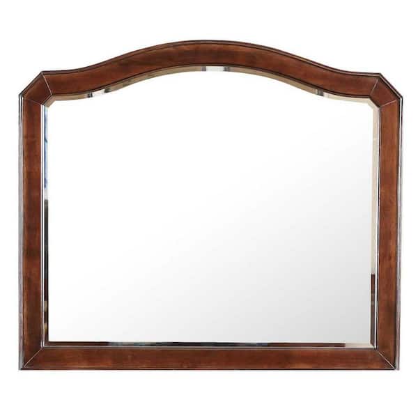 AndMakers Triton 42 in. x 36 in. Modern Arch Framed Dresser Mirror