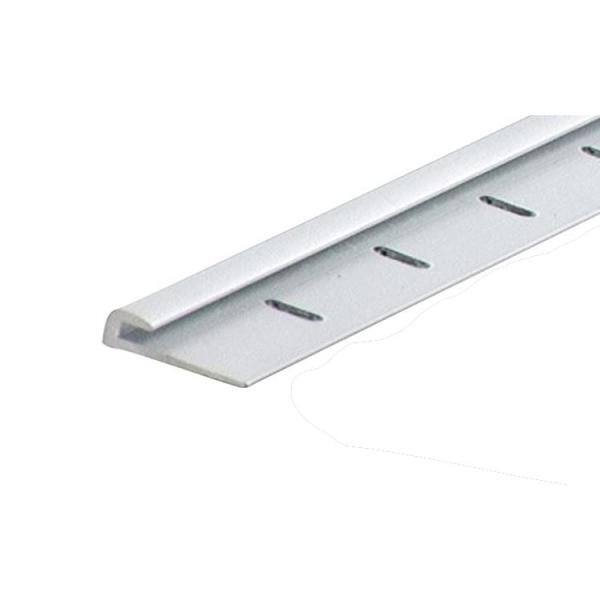 96-inch Satin Clear Aluminum Base Cap Moulding