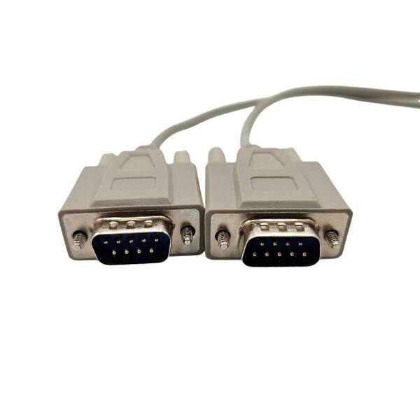Micro Connectors, Inc 6 ft. Serial (DB9 Male to Male) RS-232 Cable