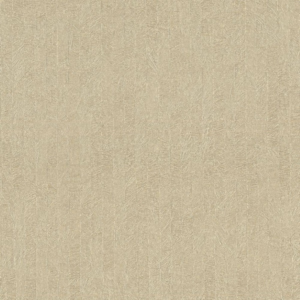 Beyond Basics 60.8 sq. ft. Frost Taupe Texture Wallpaper