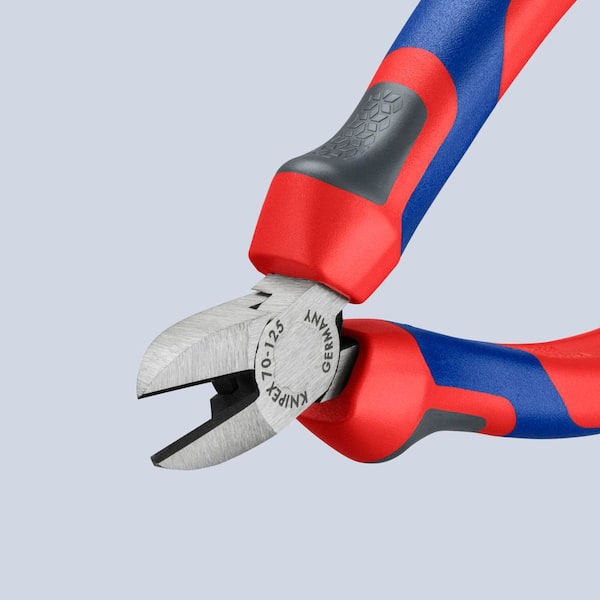 KNIPEX 5 in. Diagonal Cutters-Comfort Grip 70 02 125 - The Home Depot